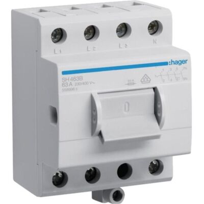 Hager HAG SH463B 4-poliger 63A Schalter - Elektronikzubehör Hager HAG SH463B 4-poliger 63A Schalter - Elektronikzubehör