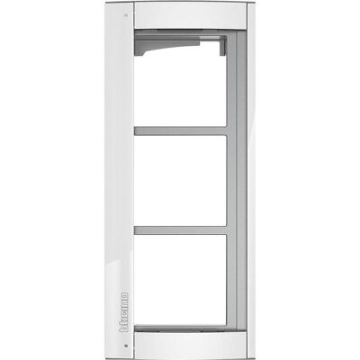 Bticino, Zubehör Gebäudesicherheit, Abdeckrahmen + Modulträger 3 Module, Türstation SFERA Aluminium Bticino, Zubehör Gebäudesicherheit, Abdeckrahmen + Modulträger 3 Module, Türstation SFERA Aluminium