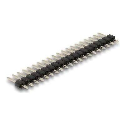 Delock Stiftleiste 20 Pin, Rastermass 2,54 mm, 1-reihig, gerade, 5 Stück, Elektronikkabel + Stecker, Schwarz Delock Stiftleiste 20 Pin, Rastermass 2,54 mm, 1-reihig, gerade, 5 Stück, Elektronikkabel + Stecker, Schwarz