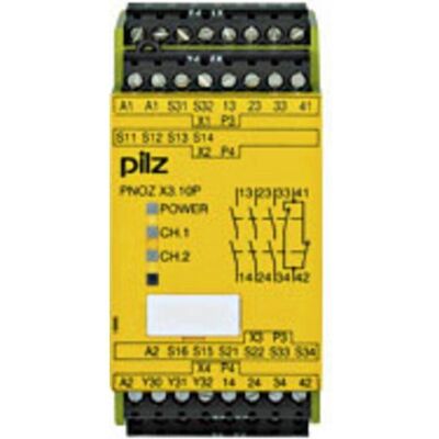 Pilz PNOZ X3.10P Sicherheitsrelais - NOT-AUS Überwachung Pilz PNOZ X3.10P Sicherheitsrelais - NOT-AUS Überwachung