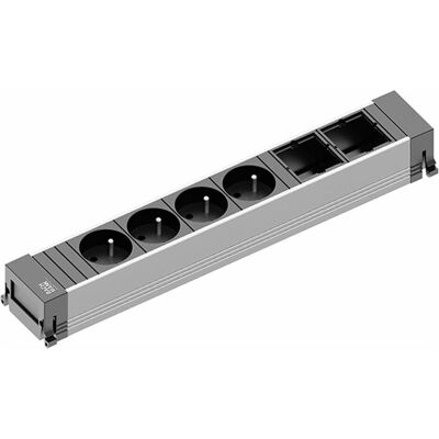 Bachmann Power Frame Aluminium 6-fach Steckdosenleiste - Power Strip Bachmann Power Frame Aluminium 6-fach Steckdosenleiste - Power Strip