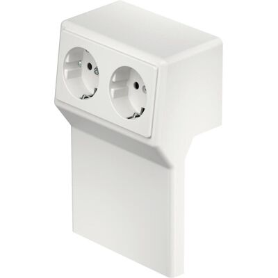 Rehau Doppelsteckdose - Elektrische Steckdose - Weiß Rehau Doppelsteckdose - Elektrische Steckdose - Weiß