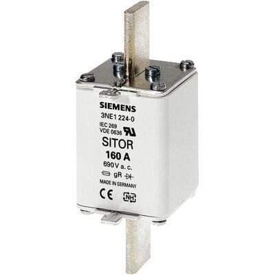 Siemens Sicherung, SITORSicherungseinsatz Messerkontakten NH1 A gR Un AC 69 (315 A) Siemens Sicherung, SITORSicherungseinsatz Messerkontakten NH1 A gR Un AC 69 (315 A)
