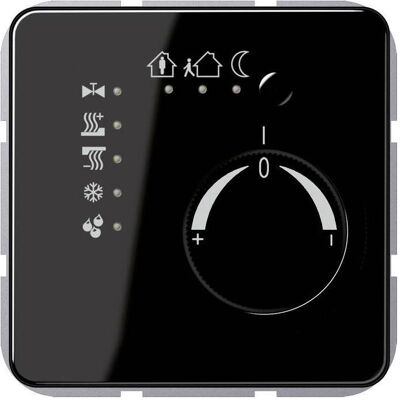 JUNG Raumtemperaturregler UP CD KNX sw glz CD2178SW, Thermostat, Schwarz JUNG Raumtemperaturregler UP CD KNX sw glz CD2178SW, Thermostat, Schwarz