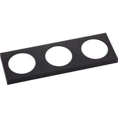 Berker - Integro Pure Steckdosenrahmen 3-fach - schwarz matt Berker - Integro Pure Steckdosenrahmen 3-fach - schwarz matt