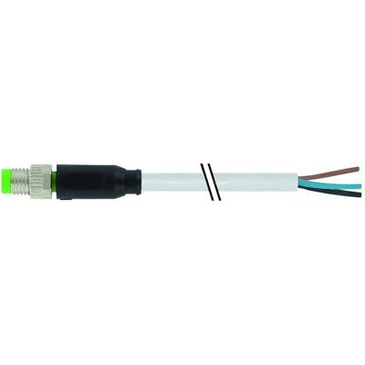 Murr Elektronik M8 St. 0° freies Ltg.-ende PVC 3x0.25 gr UL/CSA 3m, Elektronikkabel + Stecker, Grau Murr Elektronik M8 St. 0° freies Ltg.-ende PVC 3x0.25 gr UL/CSA 3m, Elektronikkabel + Stecker, Grau