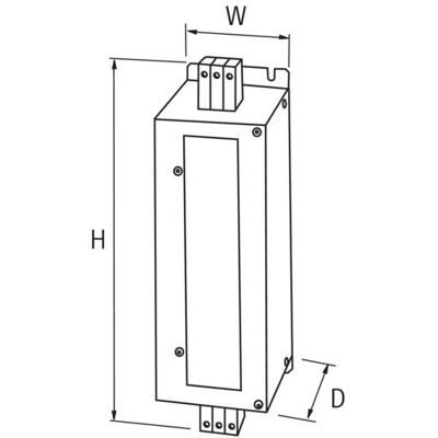 Murr Elektronik MEF Netzentstörfilter 3-phasig 2-stufigI 50A U 3x500 VAC Buchform, Induktor Murr Elektronik MEF Netzentstörfilter 3-phasig 2-stufigI 50A U 3x500 VAC Buchform, Induktor