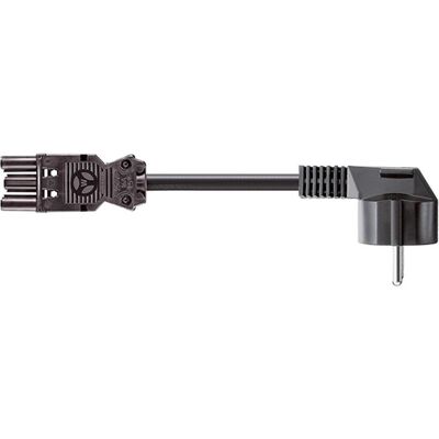Bachmann GerätezuleitungCEE7/7 ST18 2, 0m (2 m), Stromkabel, Schwarz Bachmann GerätezuleitungCEE7/7 ST18 2, 0m (2 m), Stromkabel, Schwarz