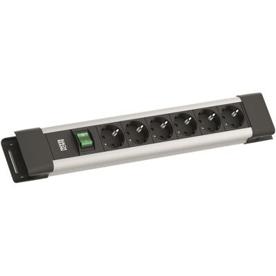 Bachmann, Steckdosenleiste, CONNECTUS 6-Fach Steckdosenleiste (Robuste Mehrfachsteckdose mit Schalter und 2m Kabel) Gra (6x, CEE 7/3, CEE 7/7, 2 m) Bachmann, Steckdosenleiste, CONNECTUS 6-Fach Steckdosenleiste (Robuste Mehrfachsteckdose mit Schalter und 2m Kabel) Gra (6x, CEE 7/3, CEE 7/7, 2 m)