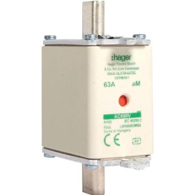 Hager, Sicherung, LNH00063M6A (63 A) Hager, Sicherung, LNH00063M6A (63 A)