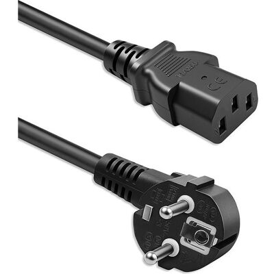 Qoltec SCHUKO-Netzkabel IEC C13 CEE 7/7 3 × 1,00 mm² Reines Kupfer (Cu) 5 m (5 m), Stromkabel, Schwarz Qoltec SCHUKO-Netzkabel IEC C13 CEE 7/7 3 × 1,00 mm² Reines Kupfer (Cu) 5 m (5 m), Stromkabel, Schwarz