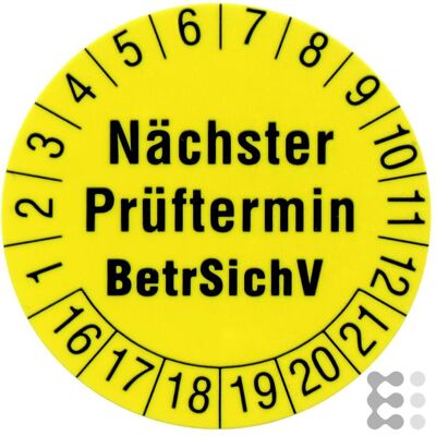 Beha Amprobe Prüfetiketten, Messtechnik, Gelb Beha Amprobe Prüfetiketten, Messtechnik, Gelb