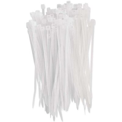 Emos, Kabelbinder, Kabelbinder 100×2,5, weiss, 100 Stk (100 mm, 100 Stk.) Emos, Kabelbinder, Kabelbinder 100×2,5, weiss, 100 Stk (100 mm, 100 Stk.)