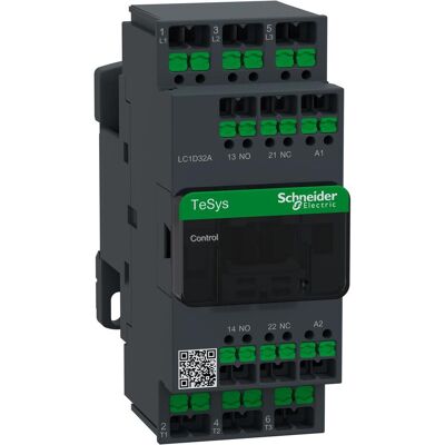 Schneider Leistungsschütz LC1D LC1D32AP7 3p +1S+1Ö 15 kW 32 A 400VAC3 Spule, Relais Schneider Leistungsschütz LC1D LC1D32AP7 3p +1S+1Ö 15 kW 32 A 400VAC3 Spule, Relais