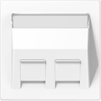 Jung LS 569-30 BF PL WW - Abdeckung mit 2 Anschlüssen - Schalterprogramm Jung LS 569-30 BF PL WW - Abdeckung mit 2 Anschlüssen - Schalterprogramm