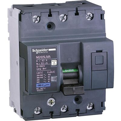Schneider Electric NG125LMA 3P 40A Schutzschalter - Motorschutz Schneider Electric NG125LMA 3P 40A Schutzschalter - Motorschutz