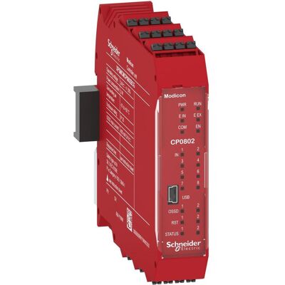 Schneider Electric XPSMCMCP0802BCG - Sicherheitscontroller - 8 Eingänge, 2 Ausgänge Schneider Electric XPSMCMCP0802BCG - Sicherheitscontroller - 8 Eingänge, 2 Ausgänge
