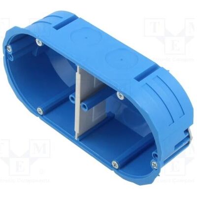 Simet, Abzweigdose, Gehäuse: Installationsdose X: 68mm Y: 139mm Z: 45mm Unterputz Simet, Abzweigdose, Gehäuse: Installationsdose X: 68mm Y: 139mm Z: 45mm Unterputz