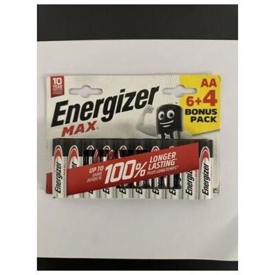 Energizer Max AA Alkaline-Batterien (10 Stk., AA), Batterien + Akkus Energizer Max AA Alkaline-Batterien (10 Stk., AA), Batterien + Akkus