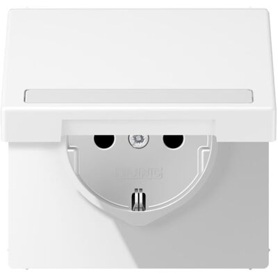 Jung Marke LS1520BFNAKLWWM - Schuko Steckdose mit Klappdeckel - Elektrische Steckdose Jung Marke LS1520BFNAKLWWM - Schuko Steckdose mit Klappdeckel - Elektrische Steckdose