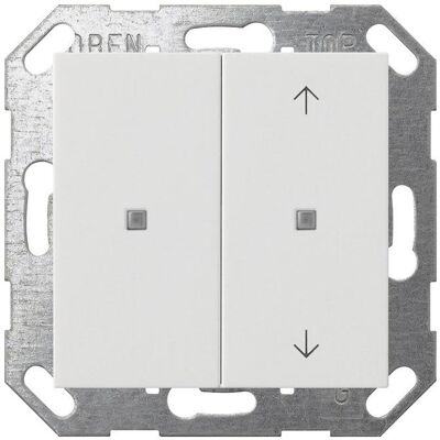 Gira 517527, Schalter + Taster, Weiss Gira 517527, Schalter + Taster, Weiss