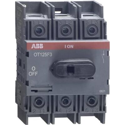 ABB STOTZ-KONTAKT Lasttrennschalter OT125F3, Schalter + Taster, Schwarz ABB STOTZ-KONTAKT Lasttrennschalter OT125F3, Schalter + Taster, Schwarz