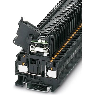 Phoenix Contact Sicherungsreihenklemme, Elektronikkabel + Stecker, Schwarz Phoenix Contact Sicherungsreihenklemme, Elektronikkabel + Stecker, Schwarz