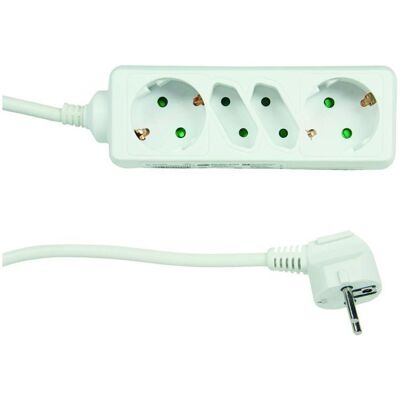 REV, Steckdosenleiste, Tischsteckdose, 2+2-fach weiss (4x) REV, Steckdosenleiste, Tischsteckdose, 2+2-fach weiss (4x)