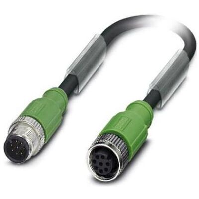 Phoenix 1522969. Kabellänge: 0,3 m, Stecker: M12, Produktfarbe: Schwarz, Grau, Elektronikkabel + Stecker, Schwarz Phoenix 1522969. Kabellänge: 0,3 m, Stecker: M12, Produktfarbe: Schwarz, Grau, Elektronikkabel + Stecker, Schwarz