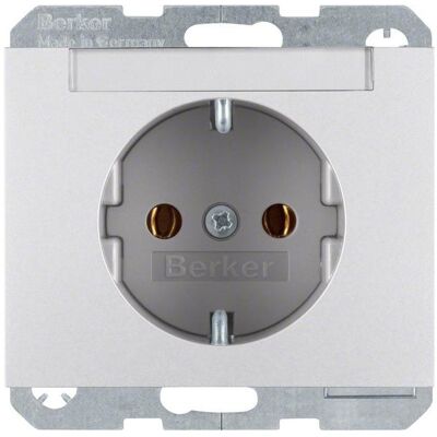 Berker, Steckdose, Steckdose SCHUKO 47397003 alu Berker, Steckdose, Steckdose SCHUKO 47397003 alu