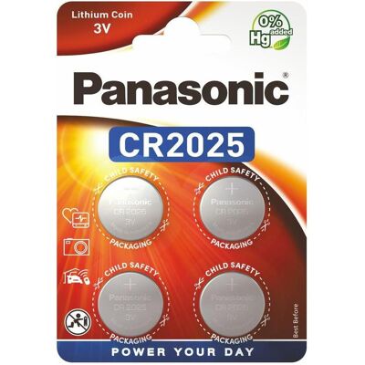 Panasonic Lithium Power CR2025 (4 Stk., CR2025, 165 mAh), Batterien + Akkus Panasonic Lithium Power CR2025 (4 Stk., CR2025, 165 mAh), Batterien + Akkus