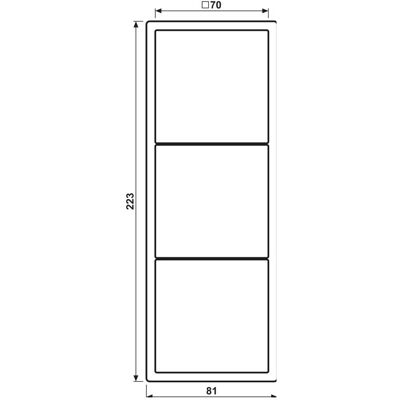 JUNG, Zubehör Schalterprogramm, Einbaurahmen 3f aws glz LS / LS 990 ES2983WW JUNG, Zubehör Schalterprogramm, Einbaurahmen 3f aws glz LS / LS 990 ES2983WW