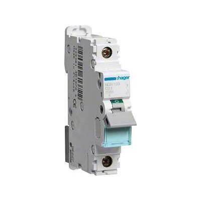 Hager NCN103 Leitungsschutzschalter - 1P 10kA C-3A - Typ NCN103 Hager NCN103 Leitungsschutzschalter - 1P 10kA C-3A - Typ NCN103