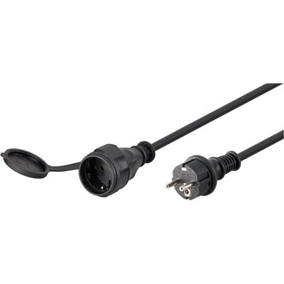 Goobay, Verlängerungskabel, Netzkabel 5 m, Schwarz (5 m, CEE 7/3, CEE 7/4) Goobay, Verlängerungskabel, Netzkabel 5 m, Schwarz (5 m, CEE 7/3, CEE 7/4)