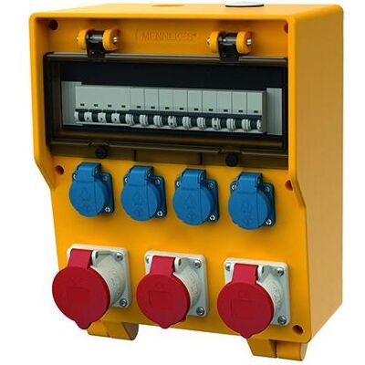 Mennekes, Baustromverteiler, MEN 70009 KOMBINATION EverGUM (4x, CEE 16/5, CEE 32/5, CEE 7/3) Mennekes, Baustromverteiler, MEN 70009 KOMBINATION EverGUM (4x, CEE 16/5, CEE 32/5, CEE 7/3)