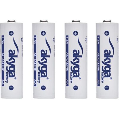 Akyga AA LR6 Mignon (AA)-Batterie Alkali-Mangan 3050 mAh 1.5 V 4 St. (4 Stk., AA, 3050 mAh), Batterien + Akkus Akyga AA LR6 Mignon (AA)-Batterie Alkali-Mangan 3050 mAh 1.5 V 4 St. (4 Stk., AA, 3050 mAh), Batterien + Akkus