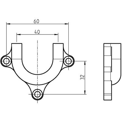 Rademacher, Zubehör Antriebstechnik, Gegenlager Kunststoff Rademacher, Zubehör Antriebstechnik, Gegenlager Kunststoff