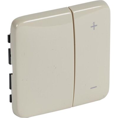 Legrand Creo Tast-Dimmer Abdeckung 776686 mandelweiss 400/600W Phasenansch., Schalter + Taster, Beige Legrand Creo Tast-Dimmer Abdeckung 776686 mandelweiss 400/600W Phasenansch., Schalter + Taster, Beige