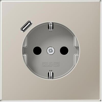 Jung ES1520-18C Stahl USB-C Steckdose - Steckdose Jung ES1520-18C Stahl USB-C Steckdose - Steckdose