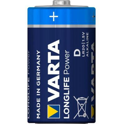 Varta LR20 Alkalibatterie - D Größe - 16500mAh - Hochleistung Varta LR20 Alkalibatterie - D Größe - 16500mAh - Hochleistung