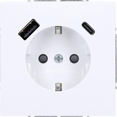 BUSCH-JAEGER BJ 20EUUSBAC-44G - Schutzkontakt mit USB, Safety+ BUSCH-JAEGER BJ 20EUUSBAC-44G - Schutzkontakt mit USB, Safety+