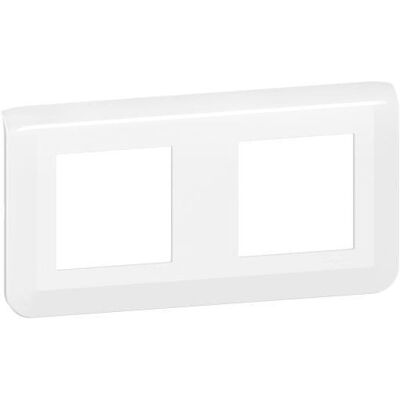 Legrand 277804L - Weißes Mosaik Doppelflächen-Panel - Schalterplatte Legrand 277804L - Weißes Mosaik Doppelflächen-Panel - Schalterplatte