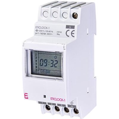 Eti, Zeitschaltuhr, MODULAR DIGITAL TIMER ETICLOCK-1 230V Eti, Zeitschaltuhr, MODULAR DIGITAL TIMER ETICLOCK-1 230V