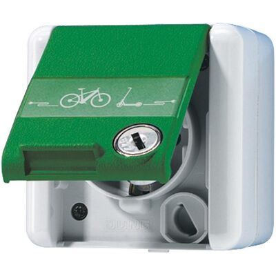 JUNG 820 GN NAWSLEB - Schuko-Steckdose 16 A 250 V JUNG 820 GN NAWSLEB - Schuko-Steckdose 16 A 250 V