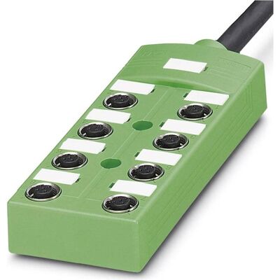 Phoenix Contact Sensor Aktuator Box M12 SPEEDCON, Elektronikkabel + Stecker, Grün Phoenix Contact Sensor Aktuator Box M12 SPEEDCON, Elektronikkabel + Stecker, Grün