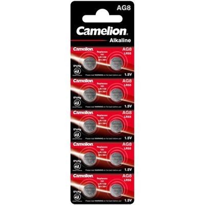 Camelion 12051008 - Einwegbatterie - AG8 - Alkali - 1,5 V - 10 Stück(e) - 42 mAh (10 Stk., AG8, 42 mAh), Batterien + Akkus Camelion 12051008 - Einwegbatterie - AG8 - Alkali - 1,5 V - 10 Stück(e) - 42 mAh (10 Stk., AG8, 42 mAh), Batterien + Akkus