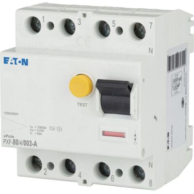 Eaton PXF-80/4/003-A FI-Schutzschalter 80A 4p, 30mA - Fehlerstromschutzschalter Eaton PXF-80/4/003-A FI-Schutzschalter 80A 4p, 30mA - Fehlerstromschutzschalter