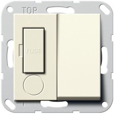 Gira 278501 - Fused outlet 13A, System 55, Weiß Gira 278501 - Fused outlet 13A, System 55, Weiß