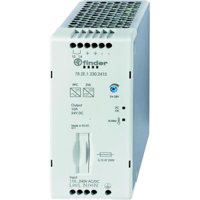 Finder 78.2E.1.230.2415 Hutschienen-Netzteil - 24V, 10.8A, 240W Finder 78.2E.1.230.2415 Hutschienen-Netzteil - 24V, 10.8A, 240W