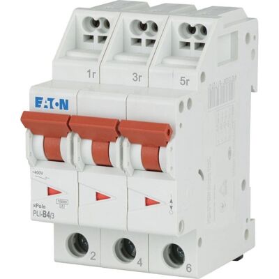 Eaton Schutzschalter PLI-B4/3 4A 3-polig Eaton Schutzschalter PLI-B4/3 4A 3-polig